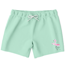 Load image into Gallery viewer, Martini Flamingo | Pistachio | Men's Swim Trunks