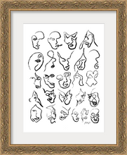Load image into Gallery viewer, 25 Single Line Faces | Art Print