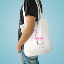 Load image into Gallery viewer, Martini Flamingo | Cotton Tote Bag