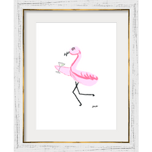 Load image into Gallery viewer, Martini Flamingo | Art Print