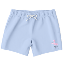 Load image into Gallery viewer, Martini Flamingo | Blue | Men's Swim Trunks
