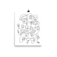 Load image into Gallery viewer, Multi Face Single Line | Art Print