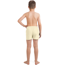 Load image into Gallery viewer, Surf Flamingo | Yellow | Kid's Swim Trunks