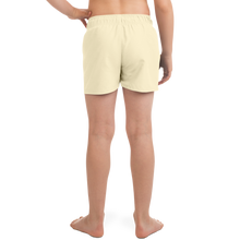 Load image into Gallery viewer, Surf Flamingo | Yellow | Kid's Swim Trunks