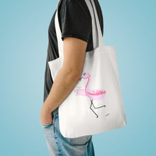 Load image into Gallery viewer, Martini Flamingo | Cotton Tote Bag
