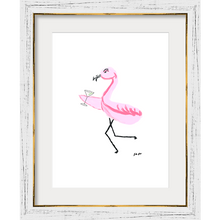 Load image into Gallery viewer, Martini Flamingo | Art Print

