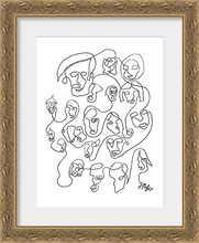 Load image into Gallery viewer, Multi Face Single Line | Art Print

