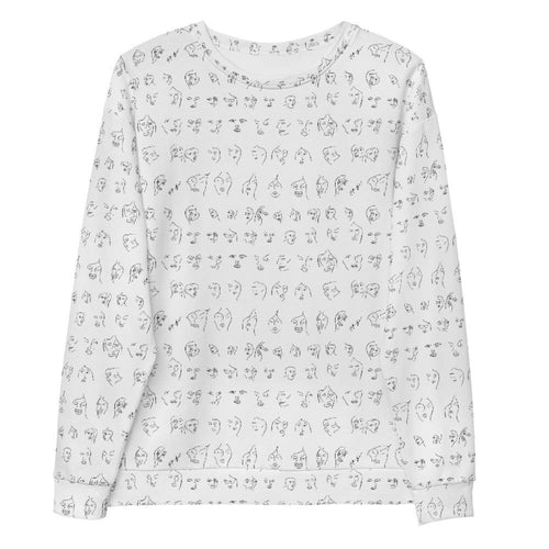 42 Visages de Femmes | Crew Neck Sweatshirt - Jon-Marc Art