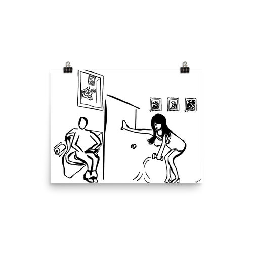 Bathroom Games II | Art Print - Jon-Marc Art