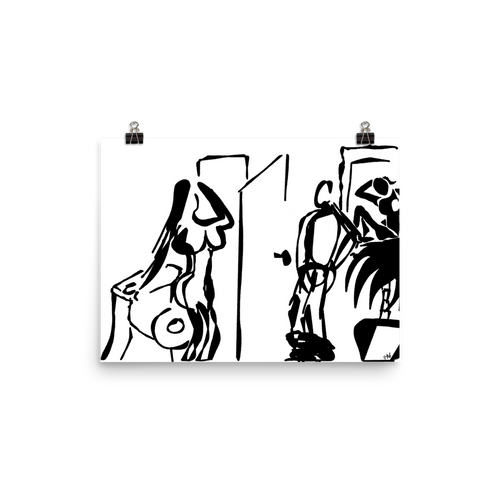 Bathroom Games I | Art Print - Jon-Marc Art
