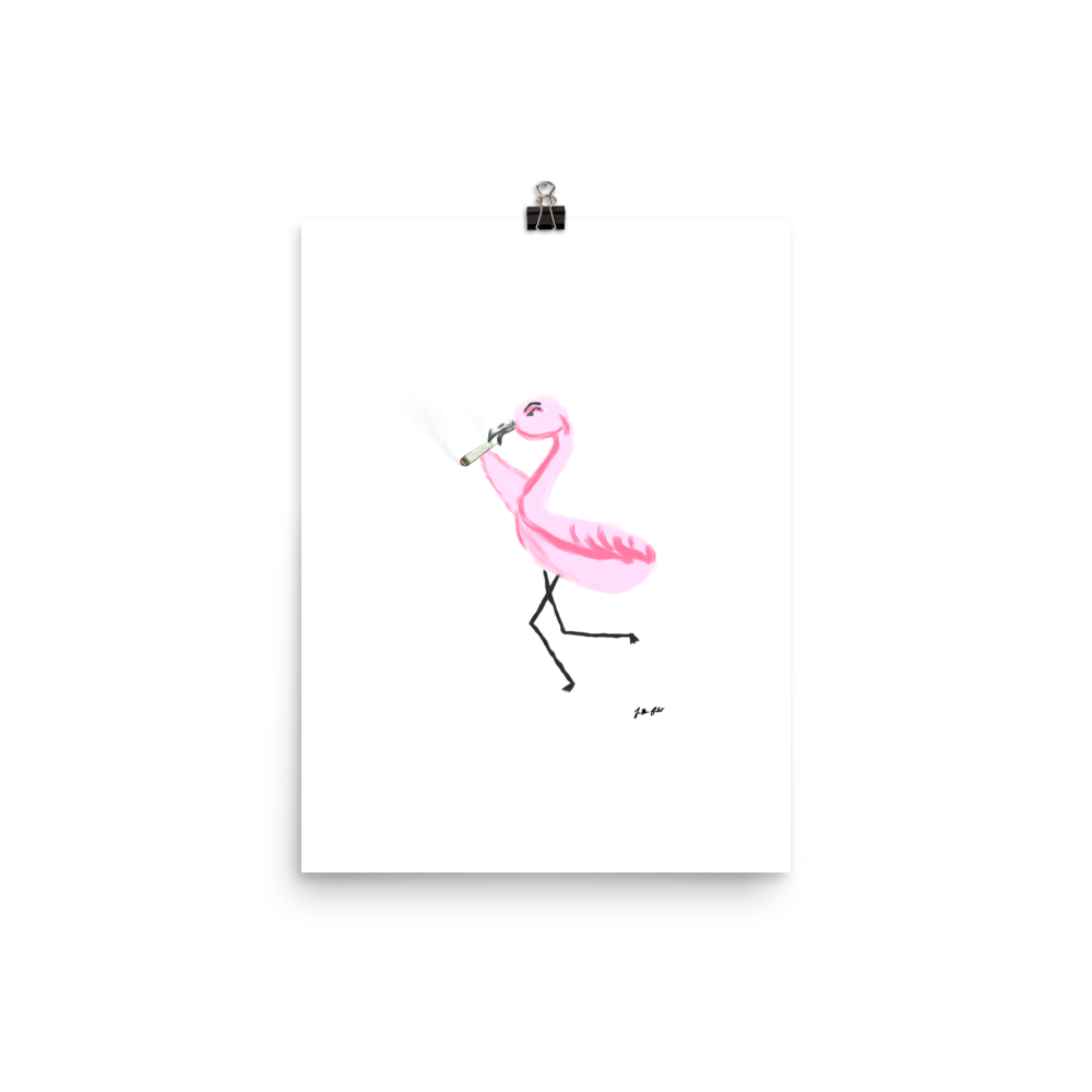 Doobie Flamingo | Art Print