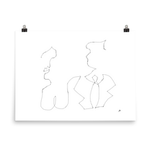 Load image into Gallery viewer, Single Line Couple | Art Print
