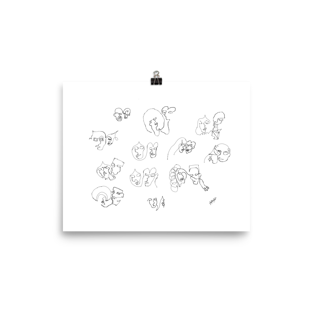 Single Line Couples | Art Print - Jon-Marc Art
