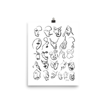 Load image into Gallery viewer, 25 Single Line Faces | Art Print
